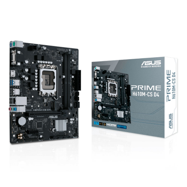 Placa Mãe (Intel) Asus Prime H610 CS D4 Ddr4 Lga1700 12, 13 E 14 Geração